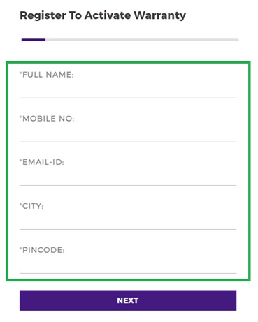 Warranty Form